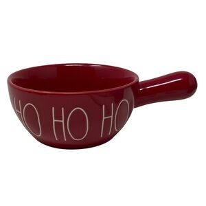 Rae Dunn Red Soup Bowl Ho Ho Ho. Christmas Bowl.